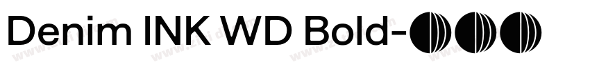 Denim INK WD Bold字体转换